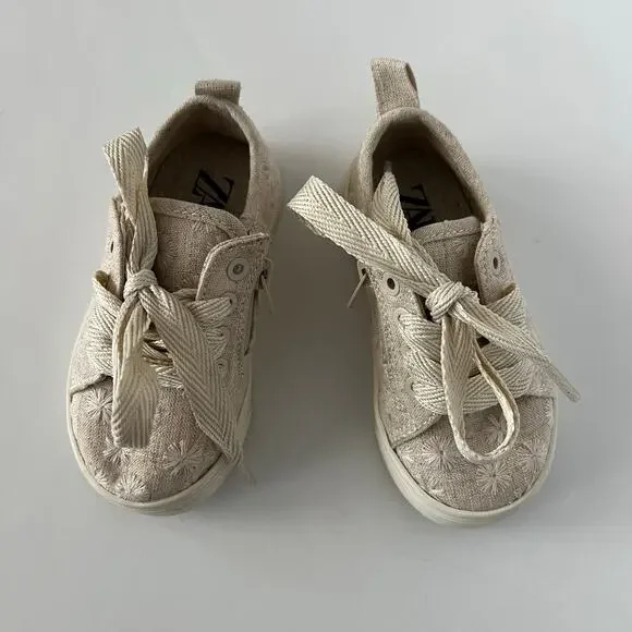 Zara embroidered sneakers